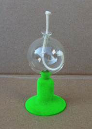 Olejová lampička – vzor 6 s povrchem dekor Flock barva zelená