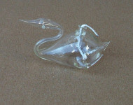 Olejová lampička – vzor 2 labuť, čiré sklo