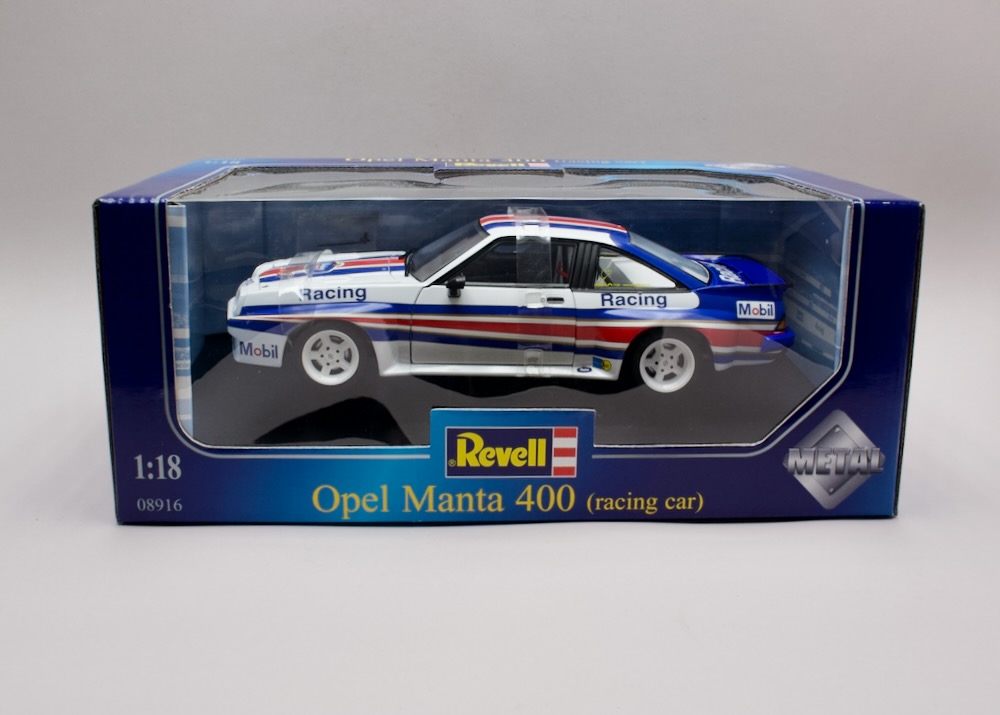 Opel Manta 400 Racing Car 1:18 Revell 08916 – licencovaný rally model v originálním balení
