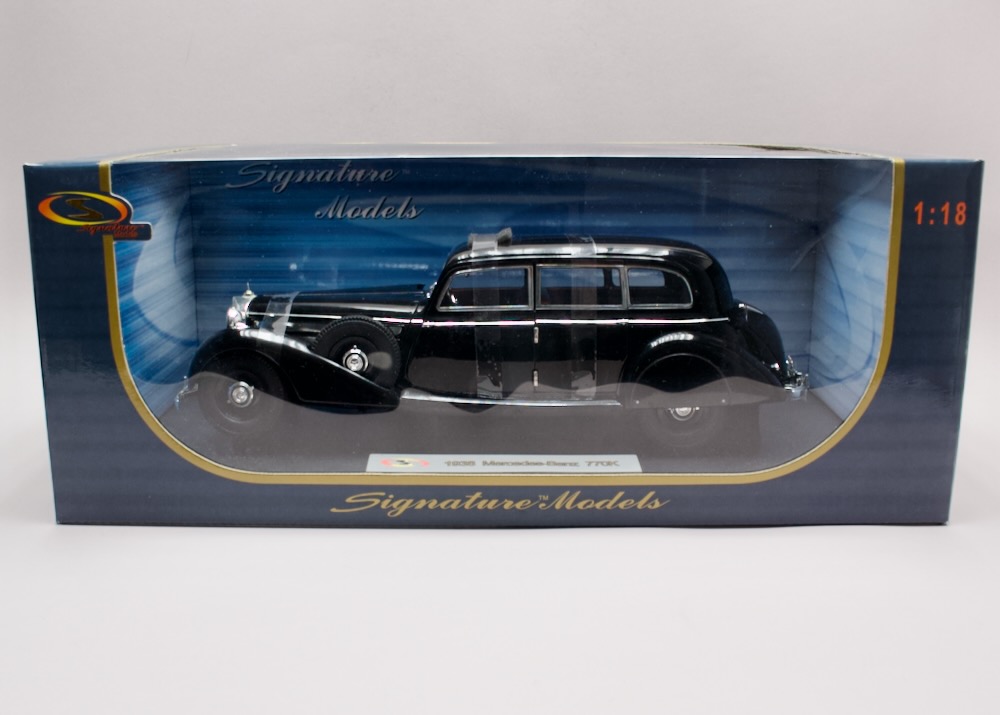 Mercedes-Benz 770K 1938 1:18 Signature Models 18129 – zapáskovaný sběratelský model v originálním balení