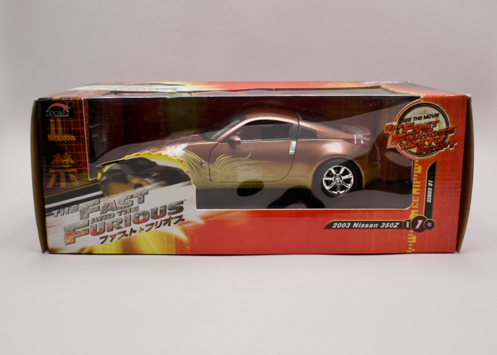 Nissan 350Z 2003 (7) Fast & Furious Tokyo Drift 1:18 Joy Ride 53608C – zapáskovaný, nevybalený