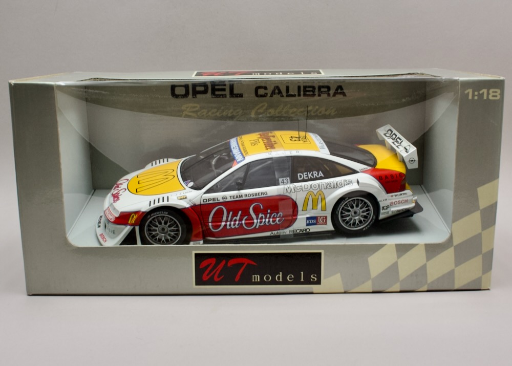 Opel Calibra V6 1996 #43 Team Rosberg J.J. Lehto 1:18 UT Models 39677 – DTM Racing Collection v originálním balení