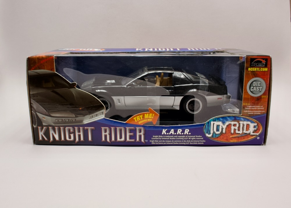 Pontiac Firebird Trans Am K.A.R.R. Knight Rider 1:18 Joy Ride Ertl 39139 – zapáskovaný, funkční scanner