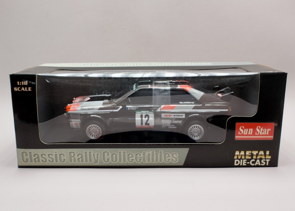 Audi Quattro Coupé #12 Rallye de Portugal 1981 1:18 Sun Star – Michèle Mouton v originálně zapáskovaném balení