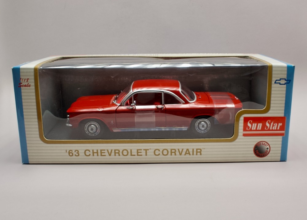 Chevrolet Corvair 1963 Classic Models 1:18 Sun Star 1481 – zapáskovaný, nevybalený