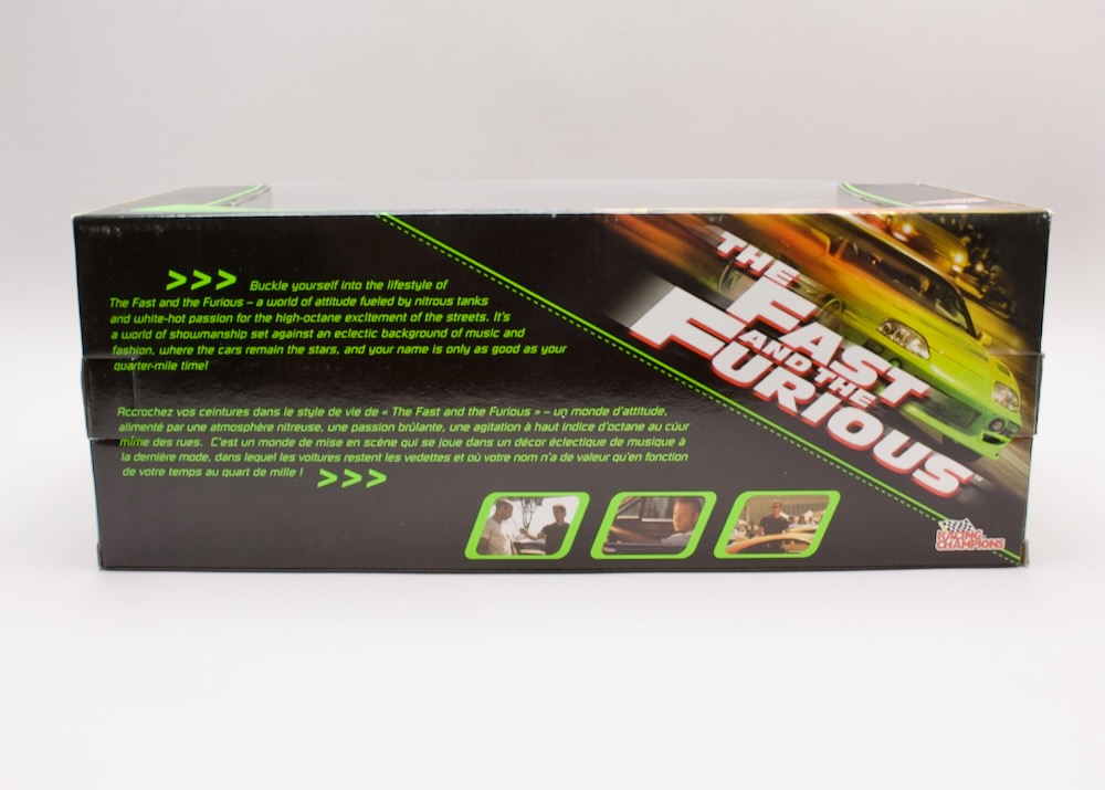 Boční strana krabice Honda Civic StreetGlow Fast & Furious 1:18