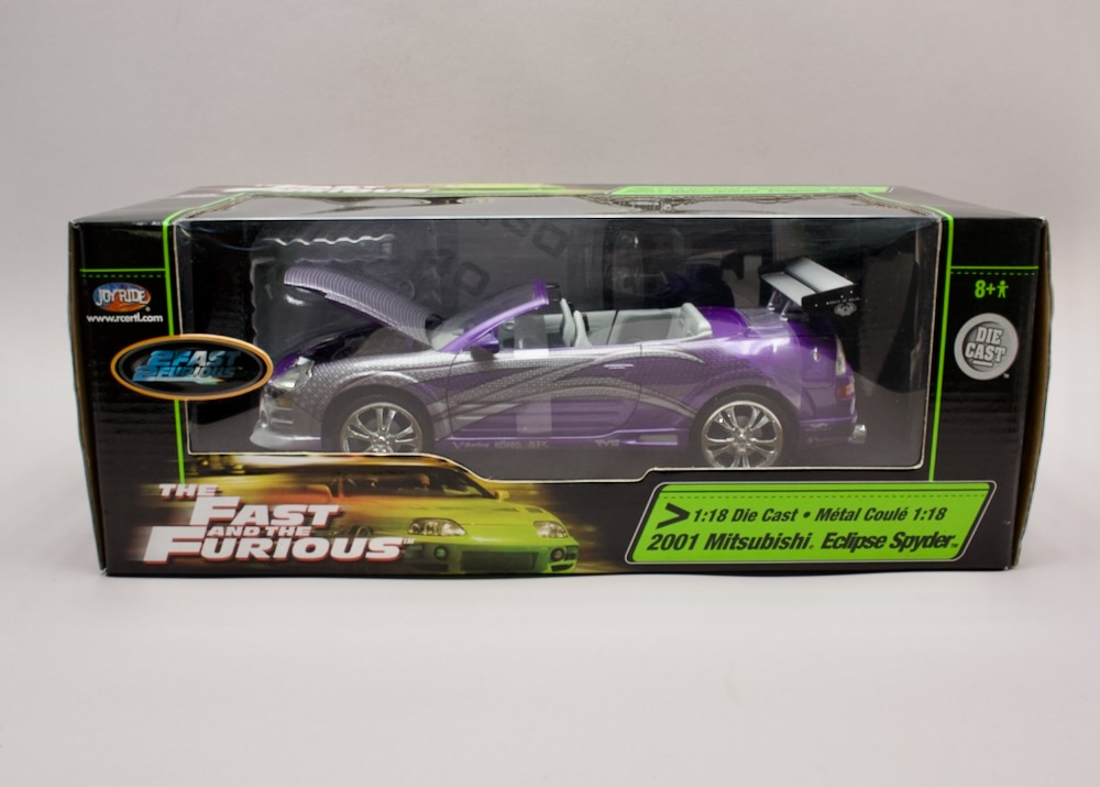 Mitsubishi Eclipse Spyder 2001 Fast & Furious 1:18 Joy Ride 33683 – zapáskovaný, nevybalený