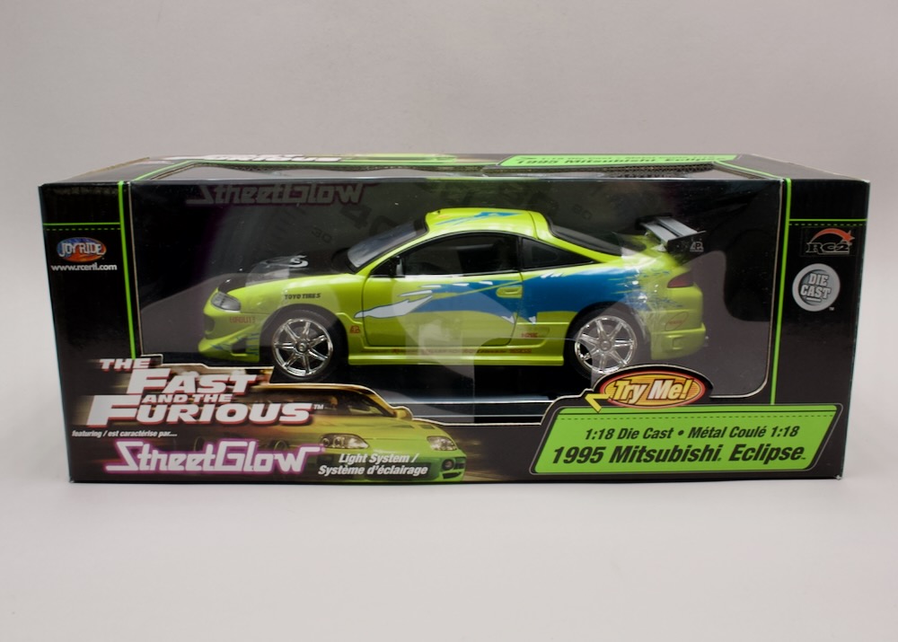Mitsubishi Eclipse 1995 Fast & Furious StreetGlow podsvícení 1:18 Joy Ride 33546 – zapáskovaný, nevystavený