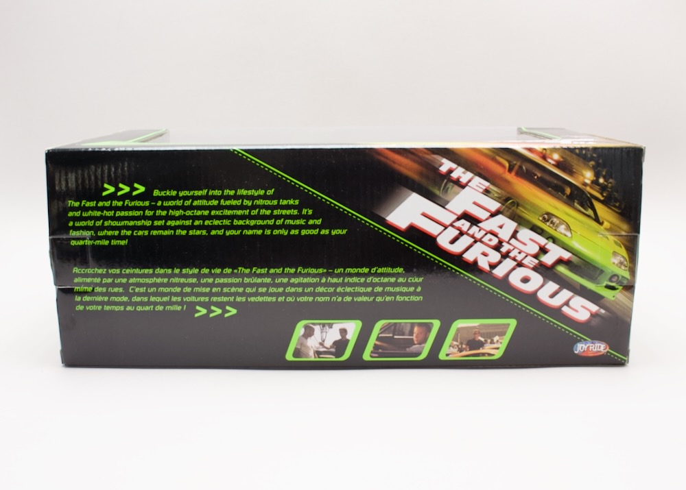 Boční strana krabice Mitsubishi Eclipse Fast & Furious StreetGlow 1:18